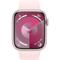 Apple Watch Series 9 45 мм (алюминиевый корпус, розовый/розовый, спортивный силиконовый ремешок M/L) Image #2