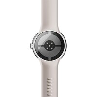 Google Pixel Watch 4 41 мм (глянцевый серебристый/фарфор, спортивный силиконовый ремешок) Image #6