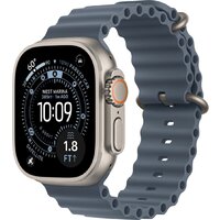 Apple Watch Ultra 3 LTE 49 мм (титановый корпус, природный/синий, ремешок из эластомера)